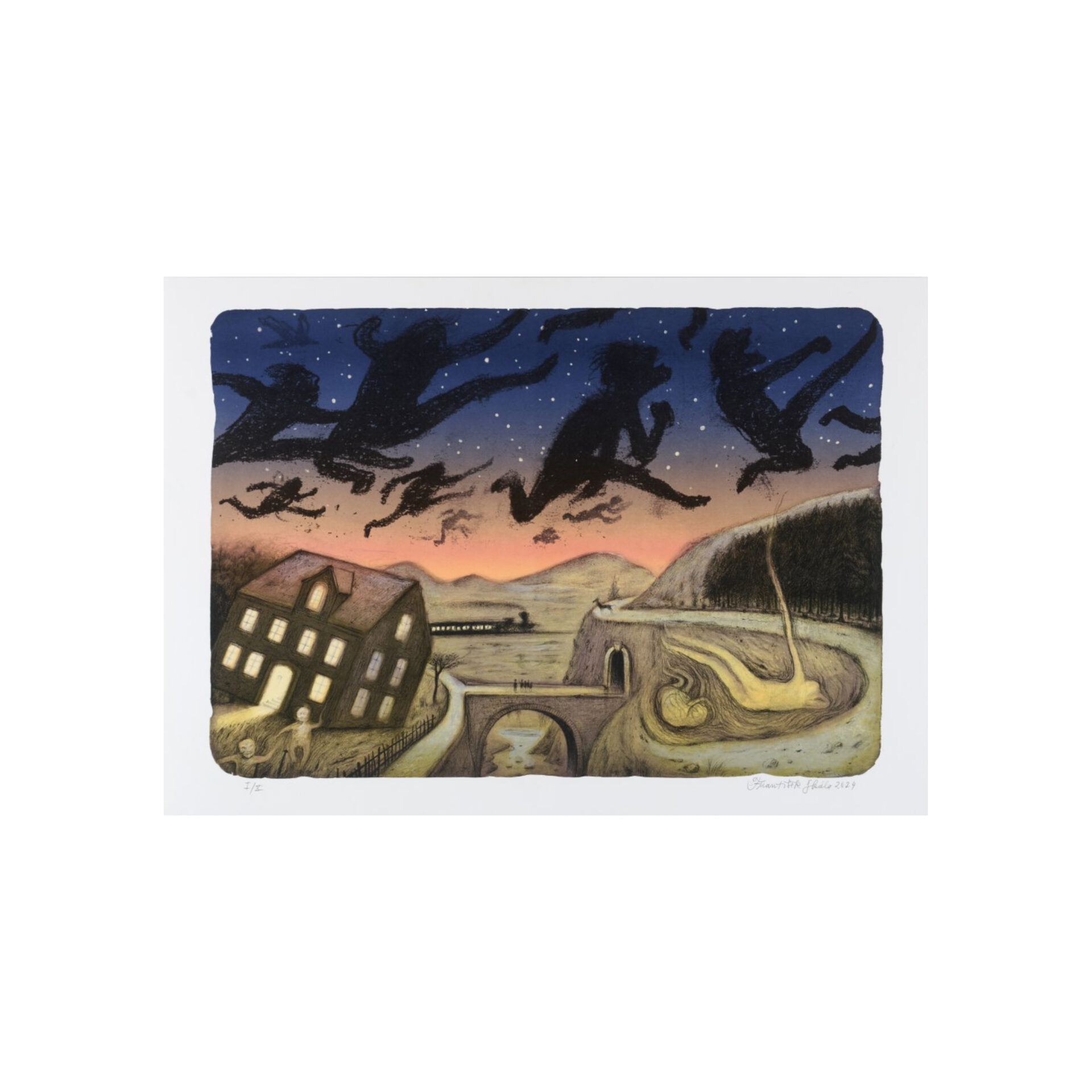 František Skála - Litografie z alba Kafka 100