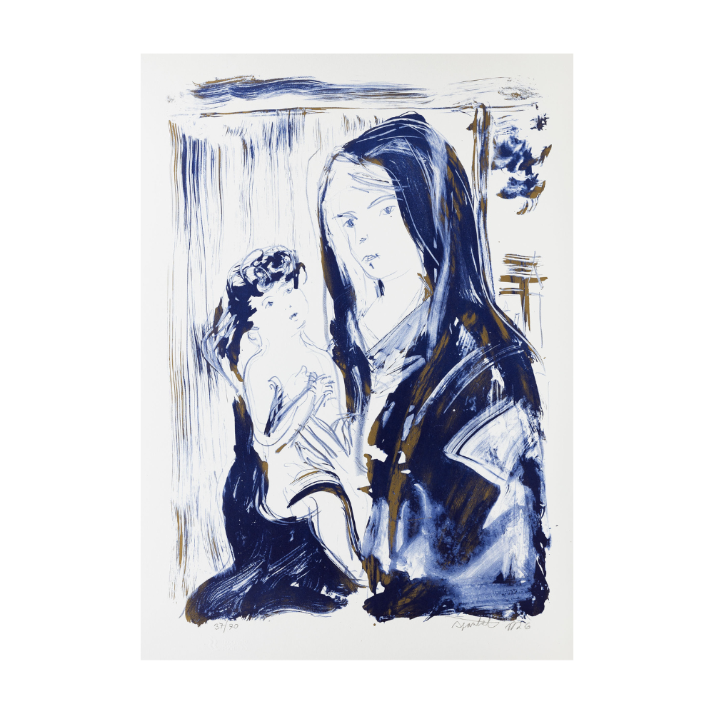 Jakub Špaňhel, Litografie Madonna s dítětem (Bellini)